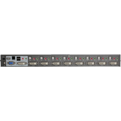 IOGEAR 8-Port Dual Link DVI KVMP Switch with VGA Support