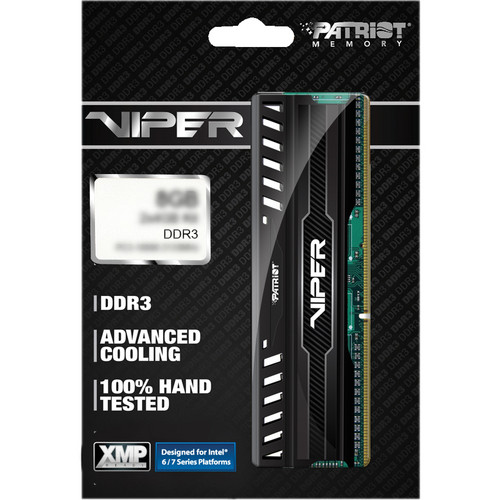 Patriot Viper 3 Black Mamba 16GB DDR3 1866 MHz CL10 UDIMM Memory Kit (2 x 8GB)