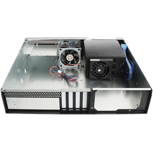 iStarUSA D-230HN-T 2U Compact 3 x 3.5" Bay Trayless Hotswap microATX Rackmount Chassis (Red)