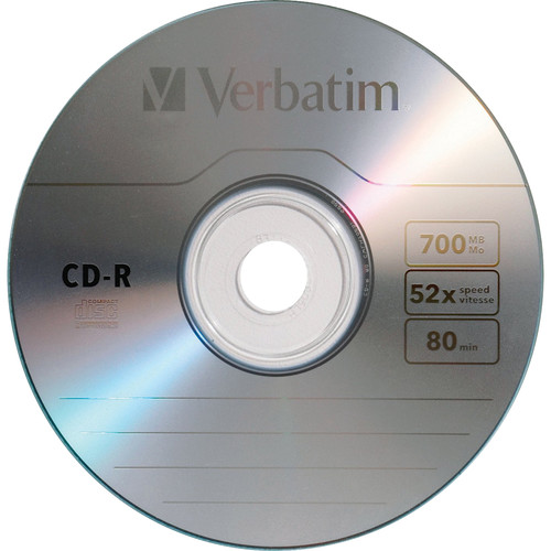 Verbatim CD-R 700 MB 52x Recordable Disc (Spindle Pack of 30)