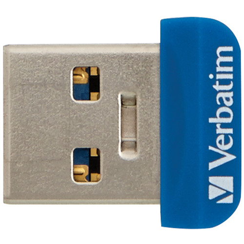Verbatim 64GB Store 'n' Stay Nano USB 3.0 Flash Drive (Blue)