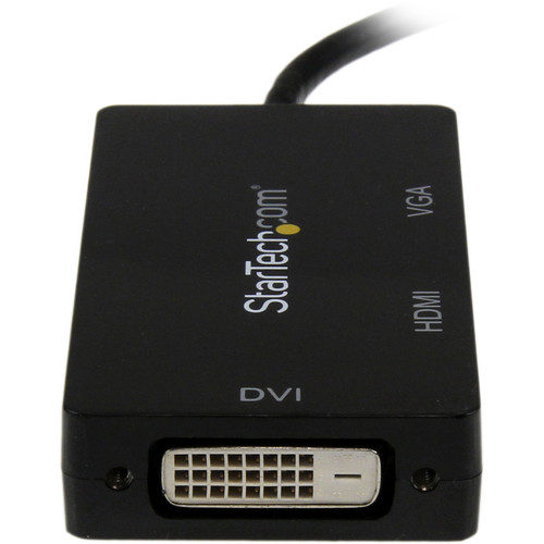 StarTech 3-in-1 Mini DisplayPort to VGA/DVI/HDMI Travel Converter (Black)