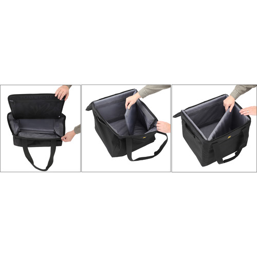 Ruggard Folding Padded Printer Carrying Case (Black)