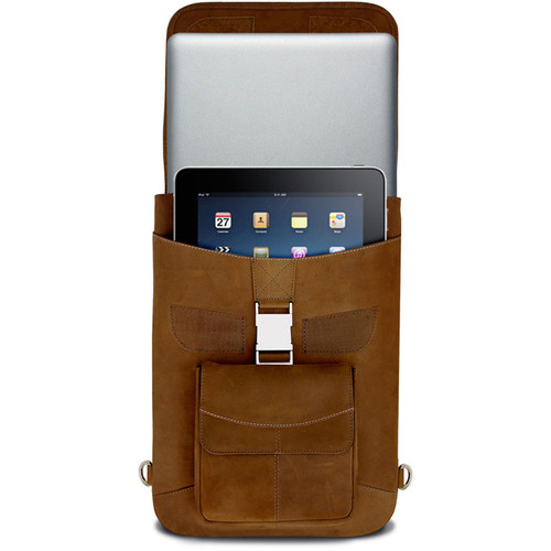 MacCase Premium Leather Flight Jacket with Backpack Straps for MacBook Pro 15