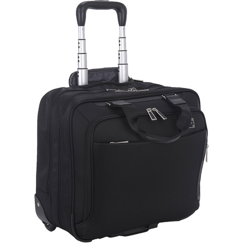 ECO STYLE Tech Exec Rolling Case with iPad/Tablet Pocket for Up to 15.6" Laptop