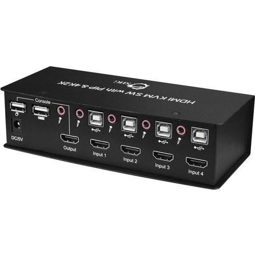 SIIG 4x1 USB HDMI KVM Switch with 4Kx2K & PIP