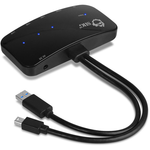 SIIG Mini DisplayPort Video Dock with USB 3.0 LAN Hub (Black)