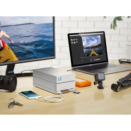 LaCie 16TB 2big Dock 2-Bay RAID Array Thunderbolt 3
