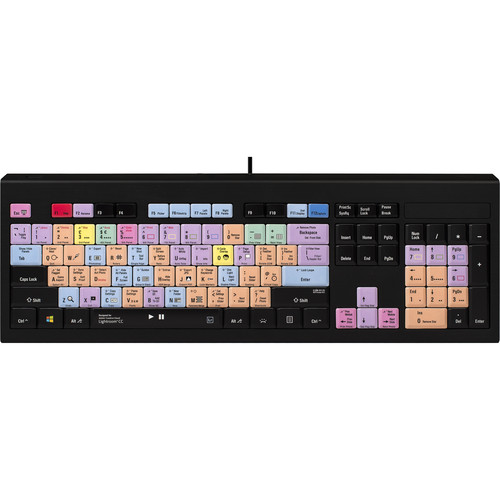 LogicKeyboard Astra Series Adobe Lightroom CC / CS6 Backlit PC Keyboard (American English)