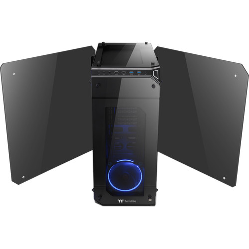 Thermaltake View 71 Tempered Glass Edition Full-Tower Case (Black, Blue LEDs)
