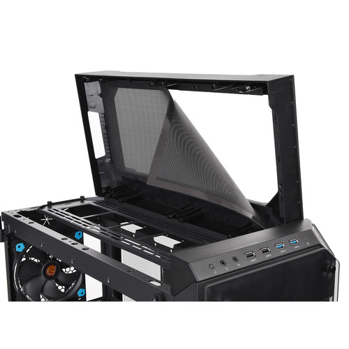 Thermaltake View 71 Tempered Glass Edition Full-Tower Case (Black, Blue LEDs)
