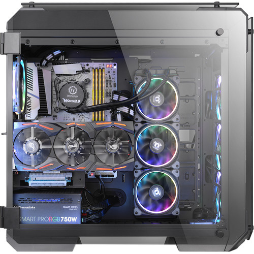 Thermaltake View 71 Tempered Glass Edition Full-Tower Case (Black, Blue LEDs)