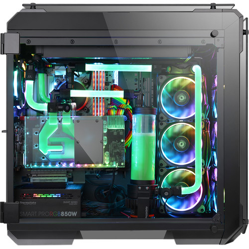 Thermaltake View 71 Tempered Glass Edition Full-Tower Case (Black, Blue LEDs)