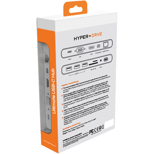 HYPER HyperDrive Ultimate 11 Port USB 3.0 Type-C Hub (Silver)