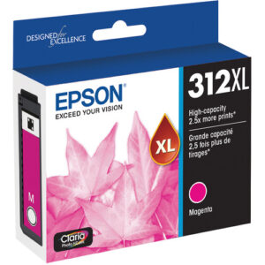 Epson T312XL Magenta Claria Photo HD Ink Cartridge with Sensormatic