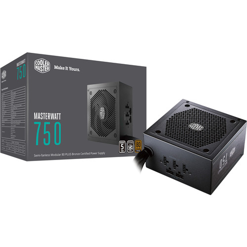 Cooler Master MasterWatt 750 750W 80 Plus Bronze Semi-Modular Power Supply