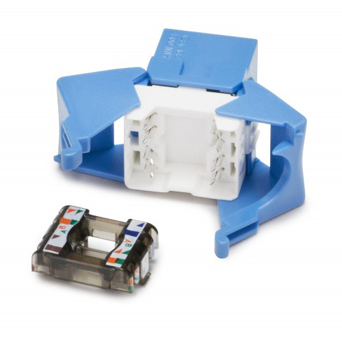 Platinum Tools Keystone Cat 6a Jack (UTP, Blue)