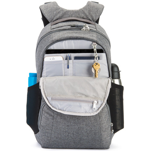 Pacsafe Metrosafe LS450 Anti-Theft Backpack (25L, Dark Tweed Gray)