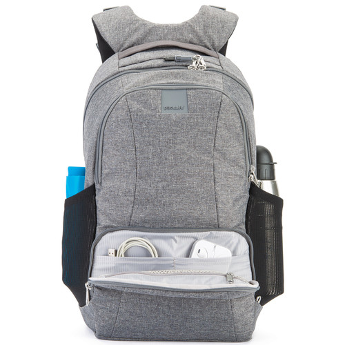Pacsafe Metrosafe LS450 Anti-Theft Backpack (25L, Dark Tweed Gray)