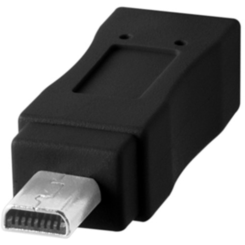 Tether Tools TetherPro USB Type-C Male to 8-Pin Mini-USB 2.0 Type-B Male Cable (15', Black)