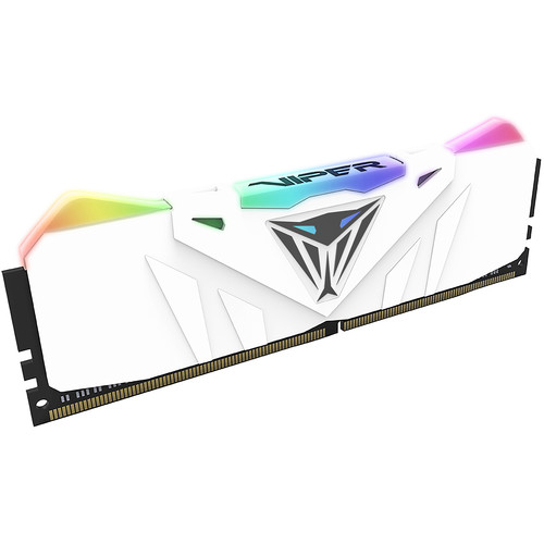Patriot 16GB Viper RGB DDR4 3200 MHz UDIMM Memory Kit (2 x 8GB, White)