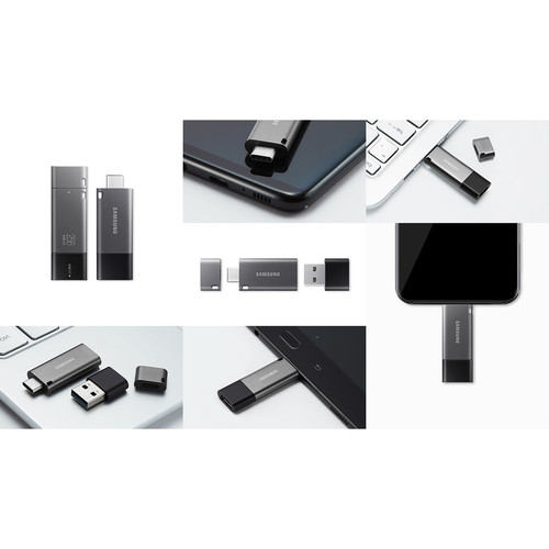 Samsung 256GB DUO Plus USB Type-C Flash Drive with USB Type-A Adapter