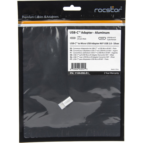 Rocstor USB Type-C Male to Micro-USB Female Adapter
