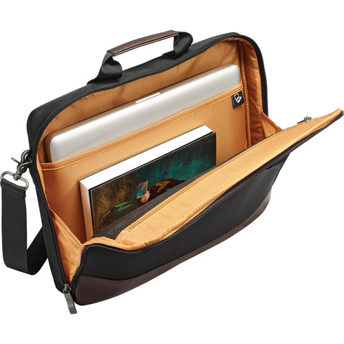 Samsonite Kombi Slim Brief Briefcase (Black/Brown)