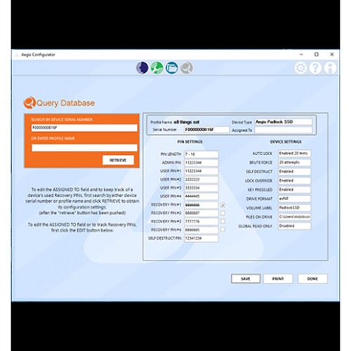 Apricorn Aegis Configurator Software with 10-Port USB 3.0 Type-A Hub (USB Key)