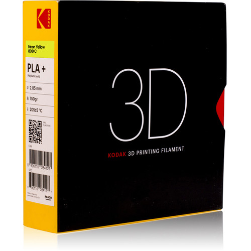 Kodak 2.85mm PLA+ Filament (750g, Neon Yellow)