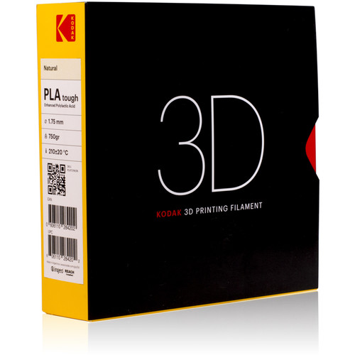 Kodak 1.75mm PLA Tough Filament (750g, Natural)