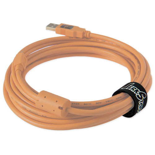 Tether Tools Starter Tethering Kit with USB 3.0 Type-A to Type-C Cable (15', Orange)