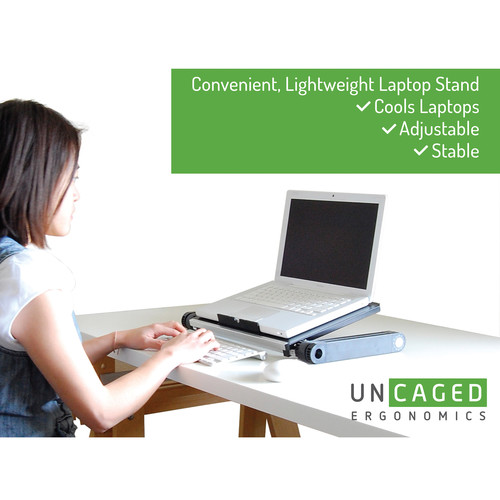 Uncaged Ergonomics WorkEZ Professional Laptop Stand (Black)