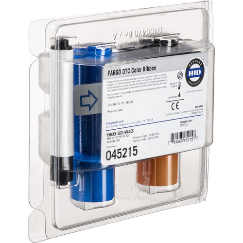 Fargo ECO YMCKK Professional-Series Ribbon for DTC4500e / DTC4500 Card Printers (Yields 500)