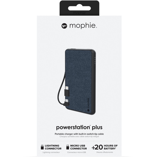 mophie powerstation plus 6040mAh Portable Charger (Blue)