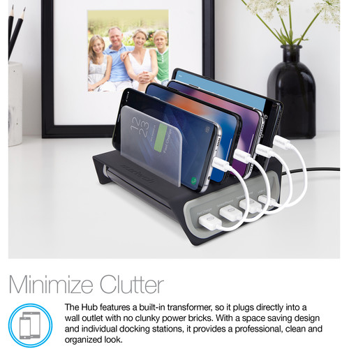 Naztech Adaptive Fast Charge Power Hub4 4-Port Charging Station
