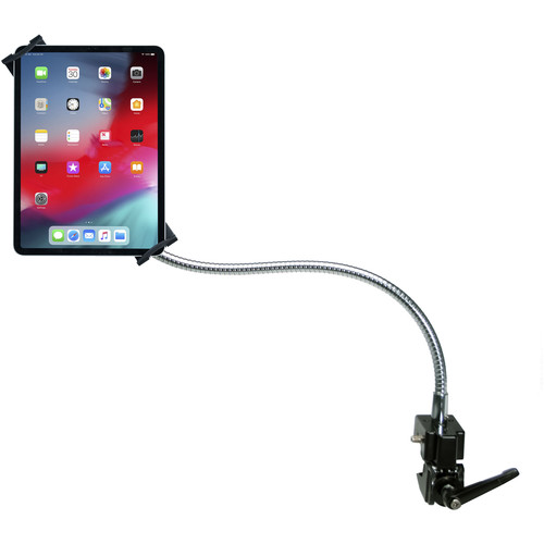 CTA Digital Heavy-Duty Security Gooseneck Clamp Stand for 7-13