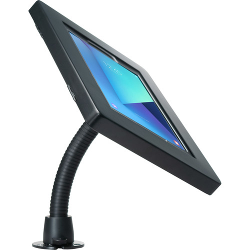 CTA Digital Premium Security Kiosk Stand with Gooseneck Tabletop Mount (Black)