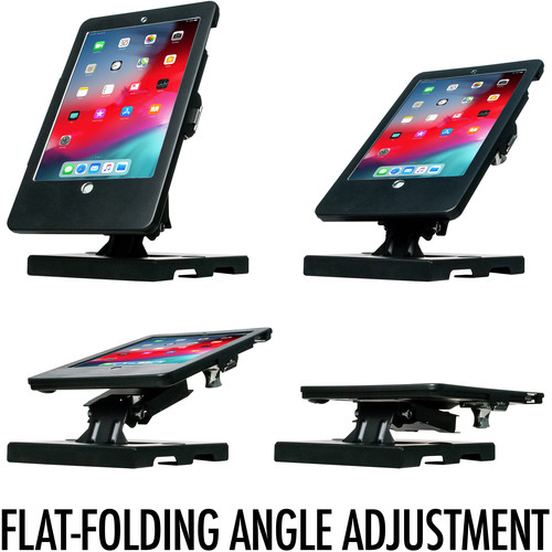 CTA Digital Flat-Folding Tabletop Security Stand for Apple iPad (5th- and 6th Gen), 9.7