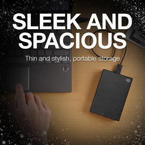 Seagate 2TB Backup Plus Slim USB 3.0 External Hard Drive (Black)