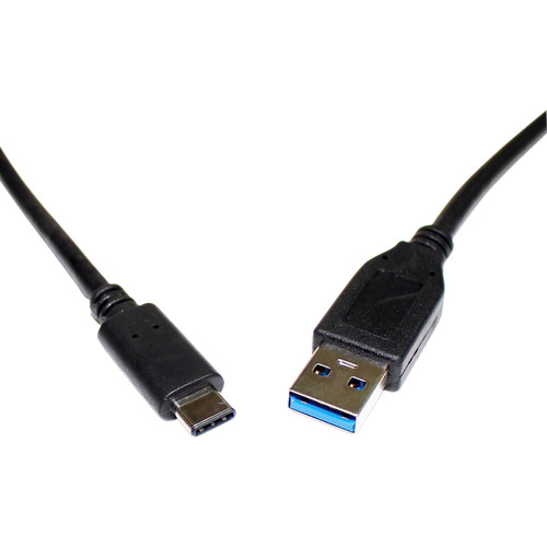 Tera Grand USB 3.1 Gen 2 Type-C to Type-A Charge and Sync Cable (3', Black)