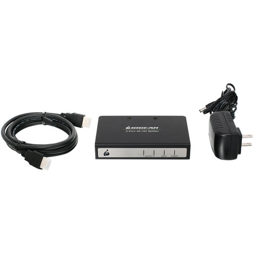 IOGEAR 2-Port Cinema 4K HDMI Splitter with Cables