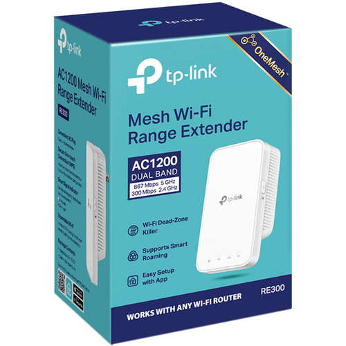 TP-Link RE300 AC1200 Mesh Wi-Fi Range Extender