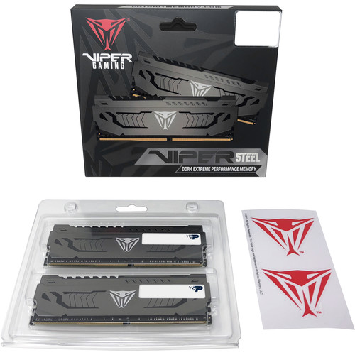 Patriot 32GB Viper Steel DDR4 3000 MHz UDIMM Memory Kit (2 x 16GB)