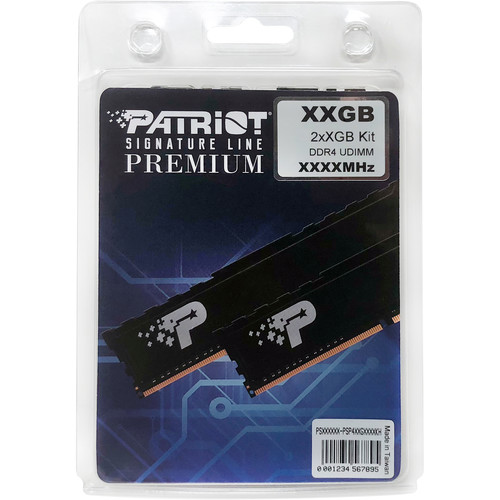 Patriot Signature Premium 32GB DDR4 2666 MHz UDIMM Memory Kit (2 x 16GB)