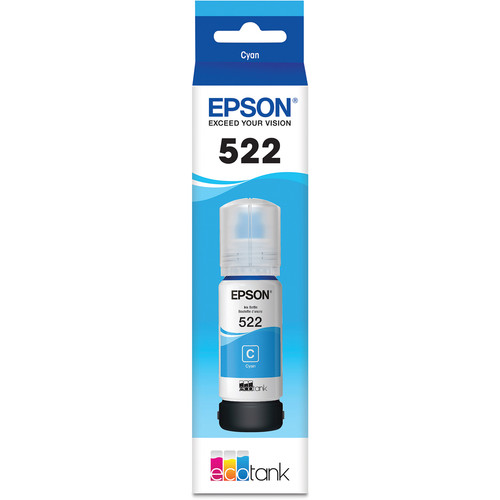 Epson T522 Cyan Ink Bottle (65mL)