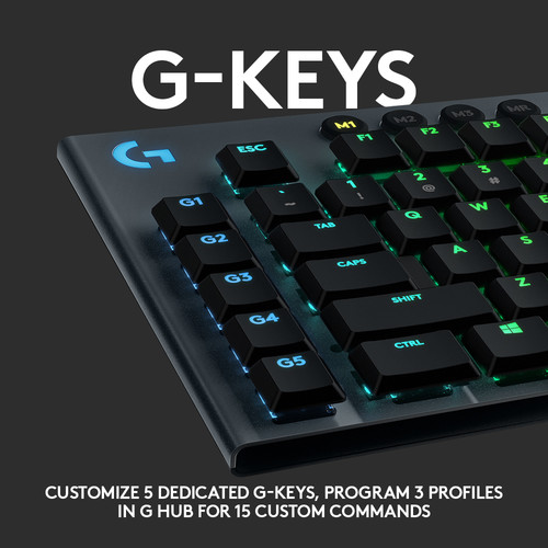 Logitech G G915 LIGHTSPEED Wireless RGB Mechanical Gaming Keyboard (GL Linear)
