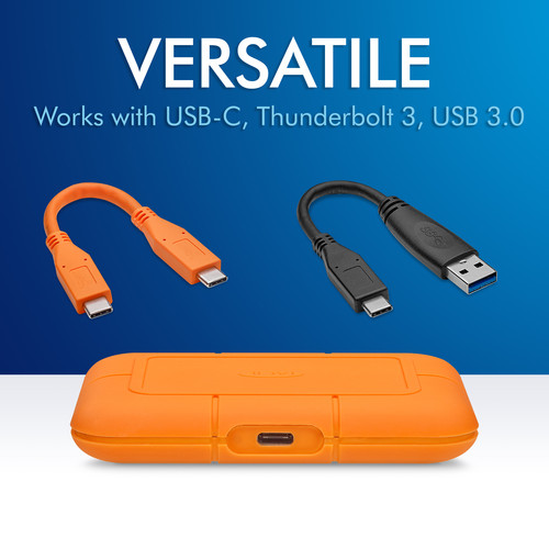 LaCie 500GB Rugged USB 3.2 Gen 2 Type-C External SSD