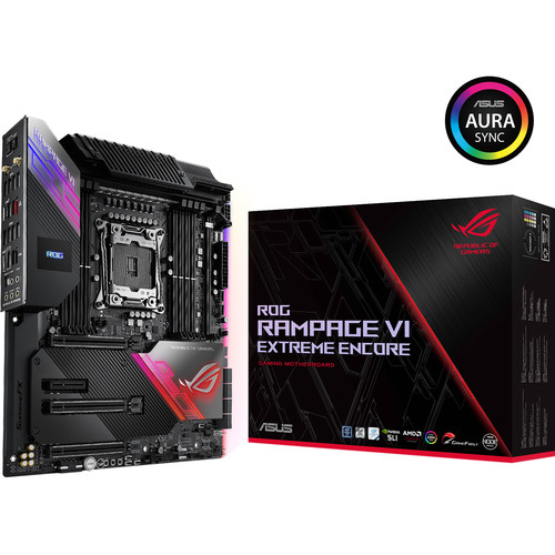 ASUS Republic of Gamers Rampage VI Extreme Encore LGA 2066 E-ATX Gaming Motherboard