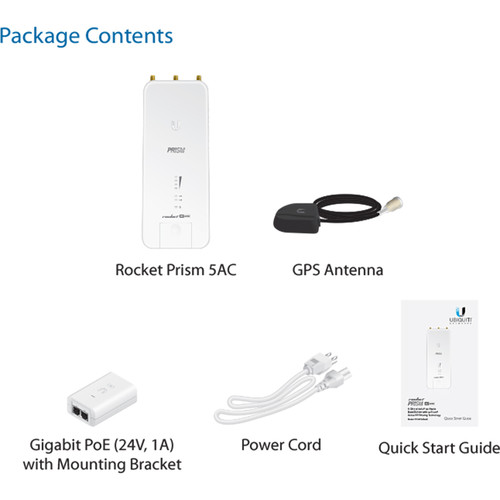 Ubiquiti Networks RP-5AC-GEN2 rocket PRISM AC-Gen2 5 GHz airMAX ac Radio BaseStation